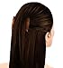 Mia Lockettes, New + Improved Unbreakable Interlocking Combs Jaw Clamp Hairstyling Tool Accessory | Brown | for Updos, French Twists, Women, Teens 1set