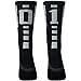 Team Athletic Softball Socks, Comifun Youth Teens Child Kids Athlete Baseball Custom Number Dry Fit Soft Stretchy Mid Calf Socks,1 Pack,Black/Grey