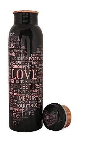 Golden Valley Copper Bottle, 1000 ml, Set of 1, black ®