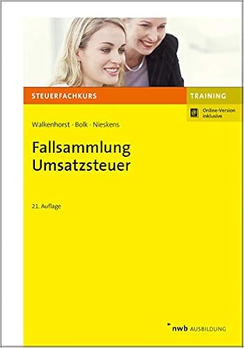 Fallsammlung Umsatzsteuer Nwb Steuerfachkurs Trainingsprogramm Amazon De Walkenhorst Ralf Bucher