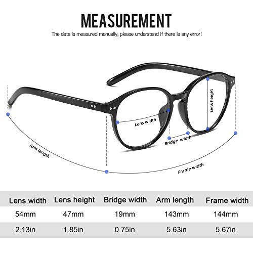 STORYCOAST Blue Light Blocking Glasses 2 Pack,Retro Round Frame