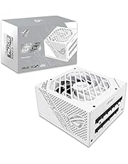 ASUS ROG Strix 850W White Edition PSU, Power Supply (ROG heatsinks, Axial-tech Fan Design, Dual Ball Fan Bearings, 0dB Technology, 80 Plus Gold Certification, Fully Modular Cables, 10-Year Warranty)