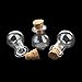 Tinksky 10pcs Bulb Shape Mini Glass Bottles Jars with Cork Wish Note Craft Bottle (Clear)