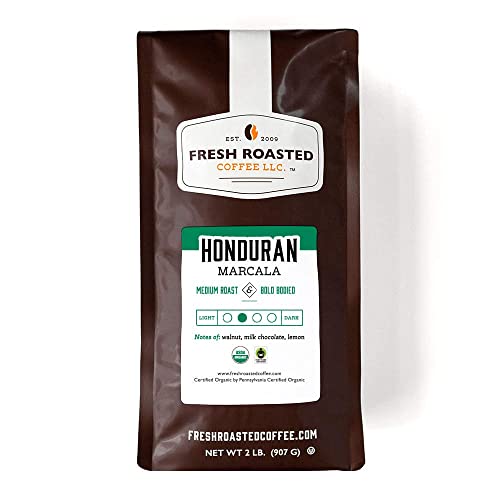 Fresh Roasted Coffee, Organic Honduran Marcala, 2 lb (32 oz), Medium