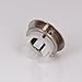 ELITE Solid Brass Brushed Nickel Umbrella Style Overflow Cap for Ceramic Sinks