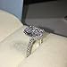 Erllo 925 Sterling Silver Women Wedding Rings 5 Carat Oval Cut Cubic Zirconia Engagement Ring