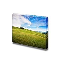 Canvas Prints Wall Art - Scenic Tuscany Landscape, Val d Orcia, Italy Nature Beauty | Modern Wall Decor/Home Decoration Stretched Gallery Canvas Wrap Giclee Print & Ready to Hang - 12" x 18"