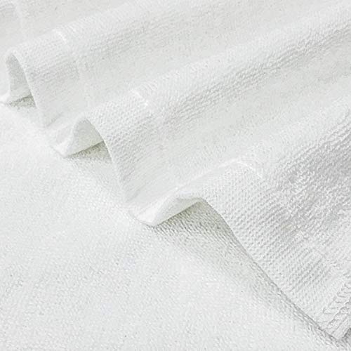 LITTLE JOY Bath Towels Set extra large 100% Cotton shower towels Highly Absorbent Super Soft Bathroom Towels Sets (White, Set of 6)