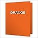 Oxford Twin-Pocket Folders, Textured Paper, Letter Size, Orange, Holds 100 Sheets, Box of 25 (57510EE)