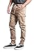 Victorious Mens Twill Jogger Pants (Large, Wheat)