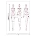 Update 4PCS Fashion Drawing Ruler, French Curve Ruler Sewing Humanoid Patterns Design, Clothing Measuring French Curve Rulers A4 Pattern Paper Draft Drawin