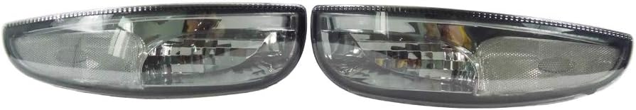 Lamps Compatible with 1997-2004 Chevy Corvette C5 Z06 Clear Bumper Signal Parking Lights