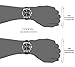 SONGDU Men's Date Chronograph Watches Luminous Black Numerals Analog Leather Strap