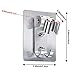 CHENGU 2 Pcs Shower Head Holder Strong Adhesive Shower Head Wall Mounting Bracket Adjustable Wand Stand with 2 Hanger Hooks No Drill Need