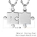 Godyce Puzzle Necklace Friendship - Women Men Stainless Steel Pendant Silver Tone Jewelry