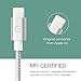iPhone Charger, Gshine MFI Charging Cord, 3ft(0.9m) Durable Nylon Lightning Cable for iPhone 6 Plus iPad Mini iPad Air Air 2 and More(Silver)