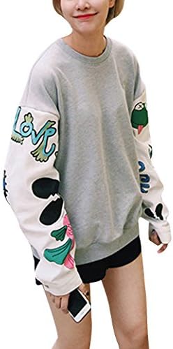 Women's Harajuku Plus Size Floral Fashion-Sweatshirts