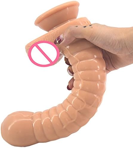 11 inch Realistic Dilldó Medical Silicone Rod Soft and Flexible Female Toy with Hands-Free Suction Cup (Color : Flesh)
