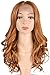Tofafa Honey Strawberry Blonde 27 Lace Front Wigs 100% Heat Resistant Synthetic Hair Long Wave Wig for Women 18 inches
