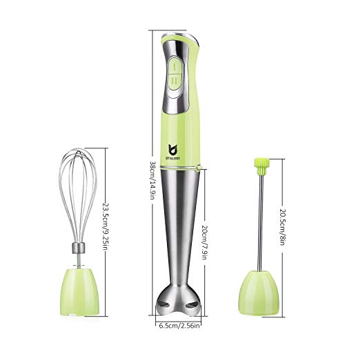 Immersion Hand Blender, UTALENT 3in1 8Speed Stick Blender with Milk