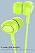 Earbuds with Microphone, MIATONE In-Ear Headphones, Wired Ergonomic Earphones Ear Buds - Green