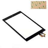 Touch Screen Glass Digitizer Replacement for 8 inch Fire HD 8 (6th Gen 2016 Release PR53DC) with Adhesive, NO LCD, NO Instructions (NOT for 5th 2015&7th 2017) (Black(Touch Digitizer))