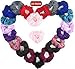 Hi-Q Hair | 24 Scrunchies for Hair | Premium Velvet Elastic Hair Bands | Scrunchy Hair Ties Ropes | Scrunchie for Women and Girls Hair Accessories - (24 Pack) Many Colors Pack primary