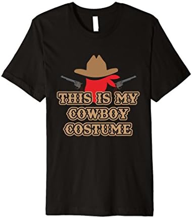 Mens This is my cowboy costume premium t-shirt Country Western 3XL Black