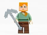 LEGO Minecraft Minifigure Alex Minifig with Iron Pickaxe
