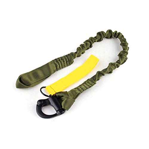 HANSTRONG GEAR H World EU Tactical Multi-Use Adjustable Quick Release Retractable Safety Sling Lanyard for Outdoor Sports Airsoft Hiking OD