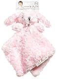 Blankets and Beyond Pink Rosette Bunny Nunu Baby Security Blanket