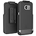 Samsung Galaxy S7 Case, Encased® Ultra-Thin [SlimSHIELD] Case & Belt Clip Holster for Samsung Galaxy S7 (2016) Ultimate Style + Protection (Smooth Black)