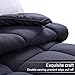 WARM HARBOR All Season Down Alternative Quilted Full/Queen Comforter Warm Duvet Insert Winter - Luxury Hotel Collection Premium Lightweight (Queen, Grey) â€¦