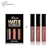 Clearance! Snowfoller 3PCS New Fashion Waterproof Matte Liquid Lipstick Cosmetic Sexy Lip Gloss Kit (B)