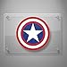 Yoonek Graphics Captain Super HeroDecal Sticker for Car Window, Laptop and More. # 558 (4