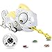 SHARPER IMAGE Color Changing RC Robotic Chameleon Toy with Multi Colored LED Lights and Bug Catching Action; Multi-Directional Remote Control & Extendable Tongue with Animated Eyes and Tail