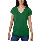 Velvet by Graham & Spencer Women's Jilian Original Slub V-Neck Tee