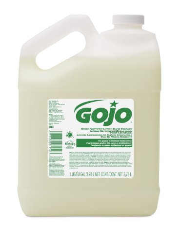 GOJO 186504 Green Certified Lotion Hand Cleaner, 1 Gallon Bottle, Floral Scent (Case of 4)