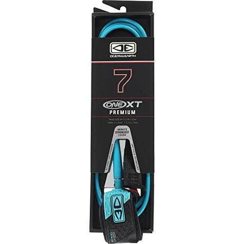 Ocean and Earth One-XT Premium Aqua Surfboard Leash - 7'