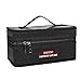 Lipo Battery Safe Bag, Fireproof Explosion-Proof RC Charger Storage Carry Case Double Zipper with Portable Handle for Traxxas DJI Hobby Accessoies Guard (8.5x3.8x4.3in)