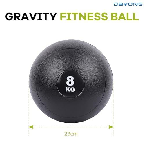 DAYONG Weighted Medicine Ball, Heavy Duty No Bounce Exercise Ball for Men Women, Fitness Slam Ball for Full Body, Home Workout Equipment for Explosive Workouts, Strength, Crossfit Training.
