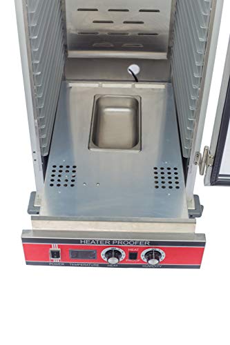 Chef's Exclusive CE802 Heater Proofer Holding Cabinet Insulated Solid Door 1500 Watts Commercial Full Size Holds (35) 18in x 26in Sheet Pans Forced Air With Casters For Mobile Use, 22.8in Wide - Thumbnail 3