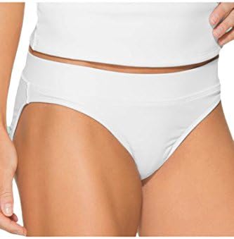 Fvous Women's UV Sun Protection Bikini Surfing Rash Guard Bottom White L