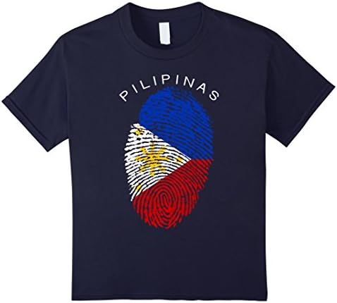 Kids Pinoy Pride Shirt for Men - Women - Kids 4 Navy