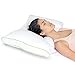 Sleep Yoga Dual Position Neck Design, Hypoallergenic, Ergonomically Designed Cervical Pillow to Help Improve Posture, Flexibility, and Sleep Quality, Medium Soft, White