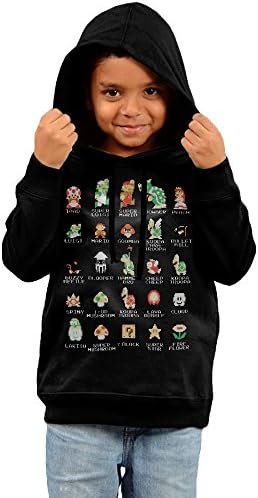 Nintendo Mario Bros Pixel Characters Toddler Sweatshirts Hoodie Boys