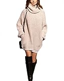 Sarin Mathews Autumn Womens Cowl Neck Long Sleeve Knit Baggy Pullover Sweater