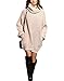 Sarin Mathews Autumn Womens Cowl Neck Long Sleeve Knit Baggy Pullover Sweater LightApricot L
