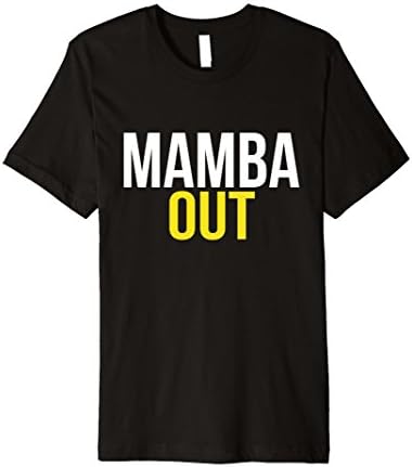 Men's MAMBA OUT Basketball Fans T-Shirt Men Last Game Shirt  3XL Black