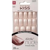 **NEW** KISS SALON ACRYLIC NUDE NAILS - CASHMERE (KAN03) - MEDIUM LENGTH